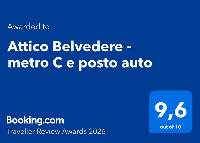 Attico Belvedere - Metro C E Posto Auto Rzym